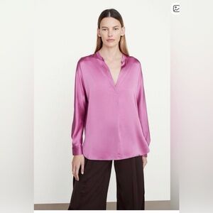 ⭐️Vince Silk Band Collar Blouse⭐️